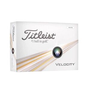 Titleist Velocity Golf Balls in White and Gold